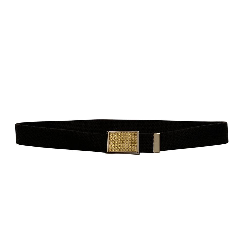 Unisex Kids Belt Yellow Sparkle Rhinestone Cloth Strap Size 28-30 Size 10-12